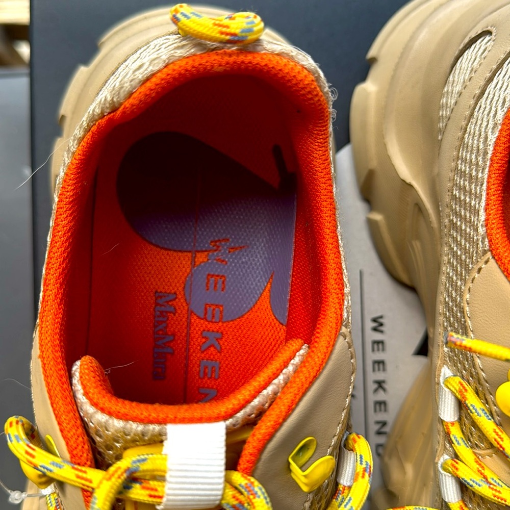 MaxMara woman’s Yellow and Orange Sneakers - Picture 3 of 11